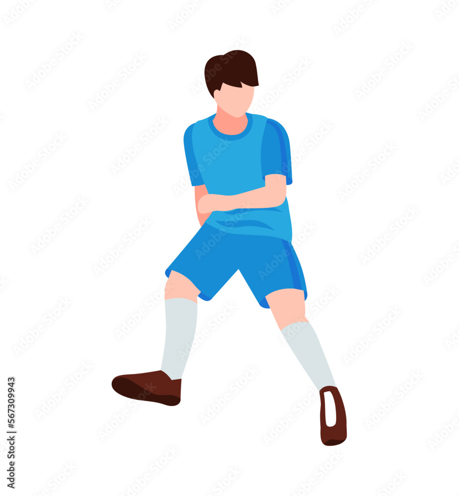 Football Player Boy Composition Football Player Boy Composition