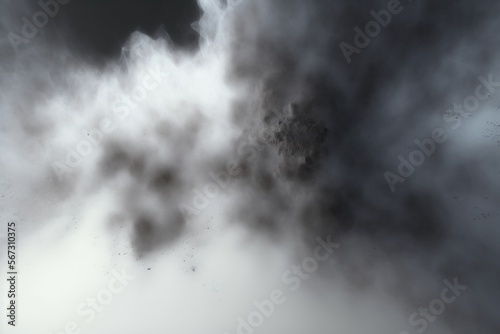 Smoky Fog. Abstract and Textured Background Illustration. Render. Created with Generative AI