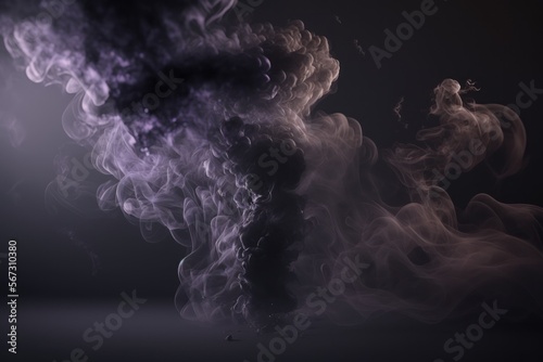 Smoky Fog. Abstract and Textured Background Illustration. Render. Created with Generative AI