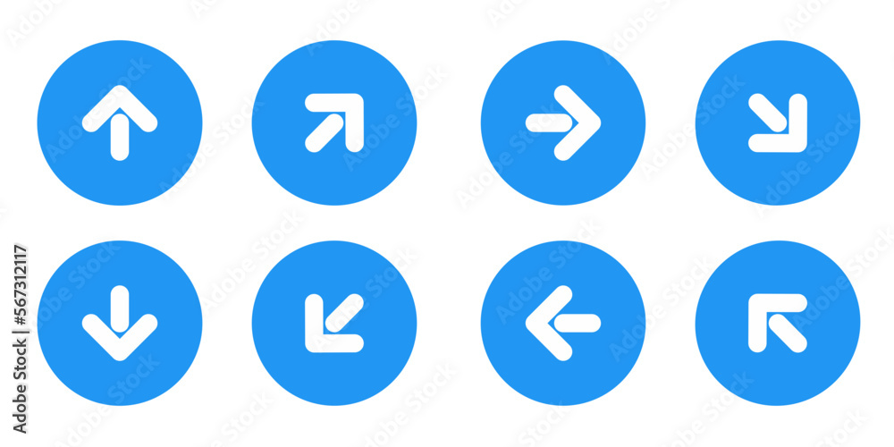 point direction arrow icon set point direction arrow icon set