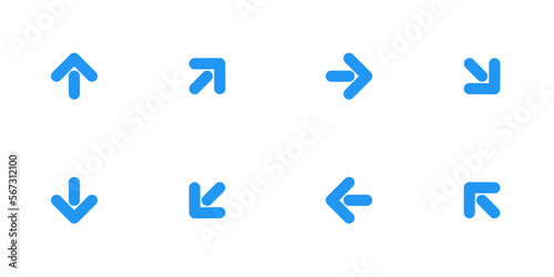 point direction arrow icon set © Nuwirana