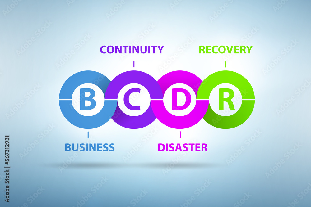 Business continuity disaster recovery concept - obrazy, fototapety, plakaty 