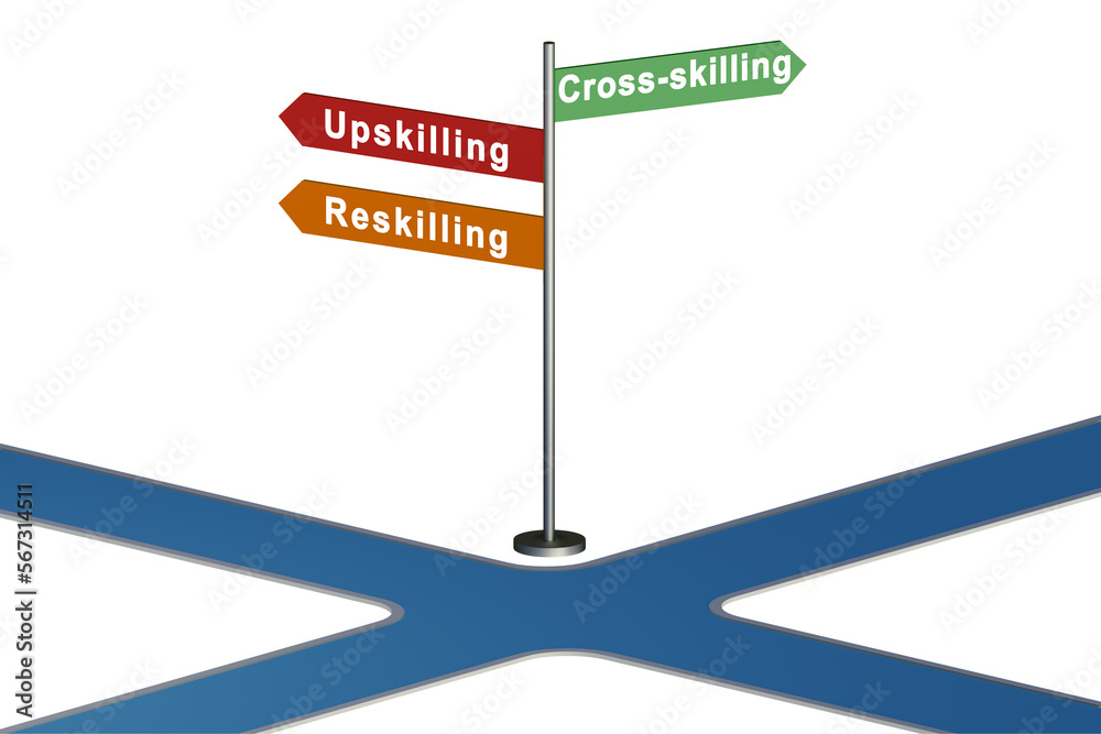 At the crossroads choosing between up-skilling and re-skilling At the crossroads choosing between up-skilling and re-skilling