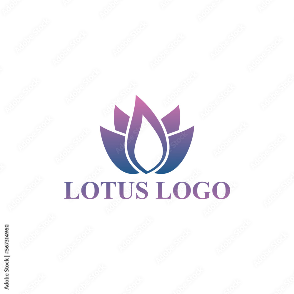Vector nature logos of beauty lotus and spa flower symbol Vector nature logos of beauty lotus and spa flower symbol