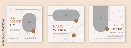 Social Media Post Cafe Template Classic Design 1