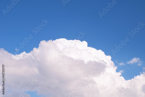 blue sky with clouds in summer