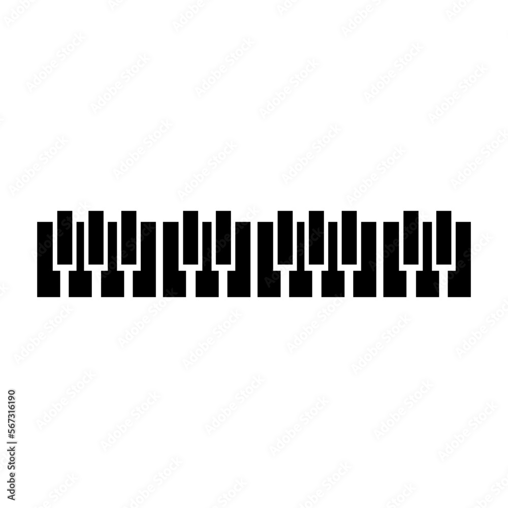 Piano icon vector. Music illustration sign. Octave symbol or logo. Piano icon vector. Music illustration sign. Octave symbol or logo.