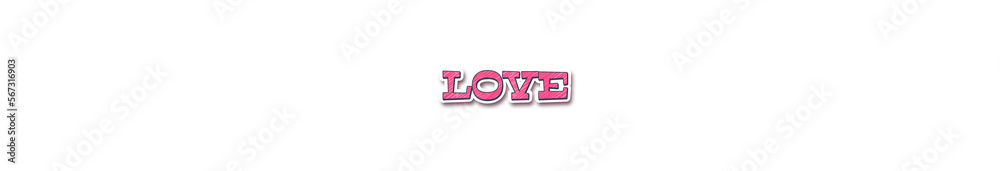 LOVE Sticker typography banner with transparent background LOVE Sticker typography banner with transparent background