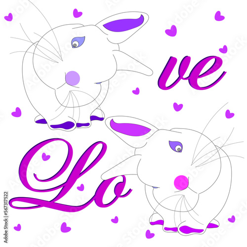 Valentine's day bunnies