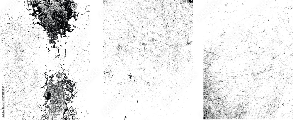 Grunge Urban Backgrounds set.Texture Vector.Dust Overlay Distress Grain ,Simply Place illustration over any Object to Create grungy Effect .abstract,splattered , dirty, texture for your design. 