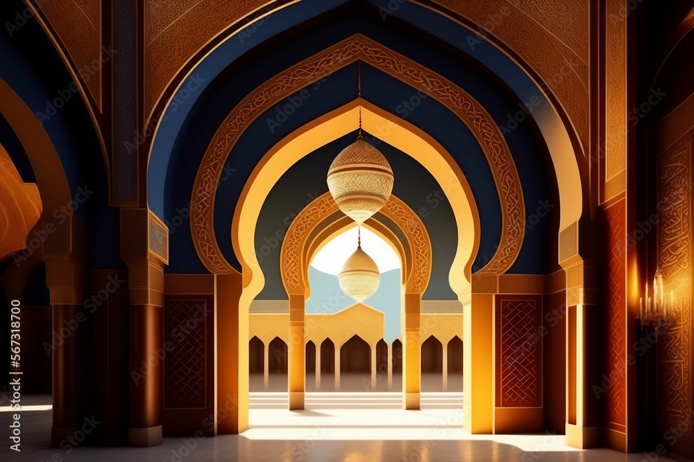 Fototapeta premium islamic architecture background