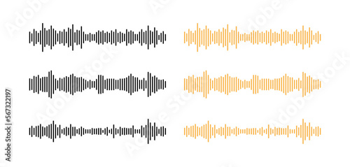 Microphone recording set icon. Track, mike, mouthpiece, transmitter, voice recorder, sound track, song, voice message. Speech concept. Vector line icon on white background