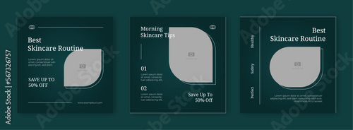 Exclusive skincare social media template design 1