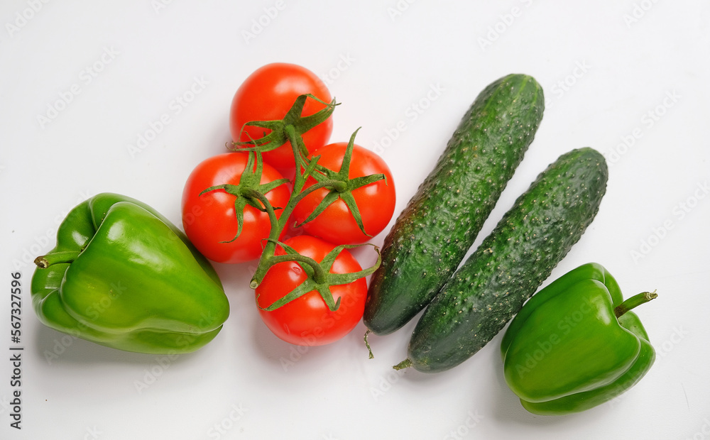 Fresh vegetables for salad