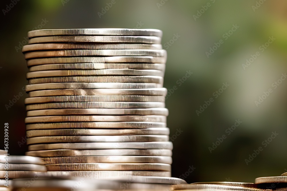 High-Resolution Image of Shiny Silver Coins, Perfect for Adding a ...
