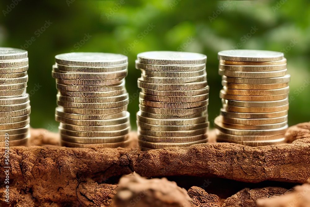 High-Resolution Image of Shiny Silver Coins, Perfect for Adding a ...