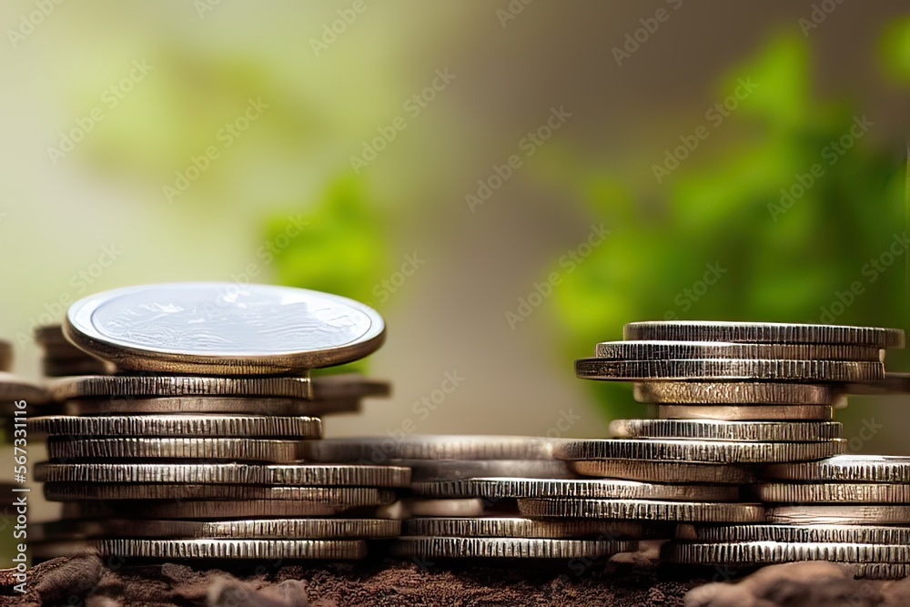 High-Resolution Image of Shiny Silver Coins, Perfect for Adding a ...