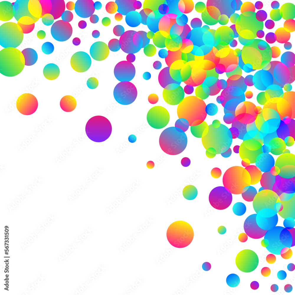 Festive flying confetti scatter vector illustration. Rainbow round elements carnival vector. Cracker poppers falling confetti. Holiday celebration decor background. Random pieces. Festive flying confetti scatter vector illustration. Rainbow round elements carnival vector. Cracker poppers falling confetti. Holiday celebration decor background. Random pieces.