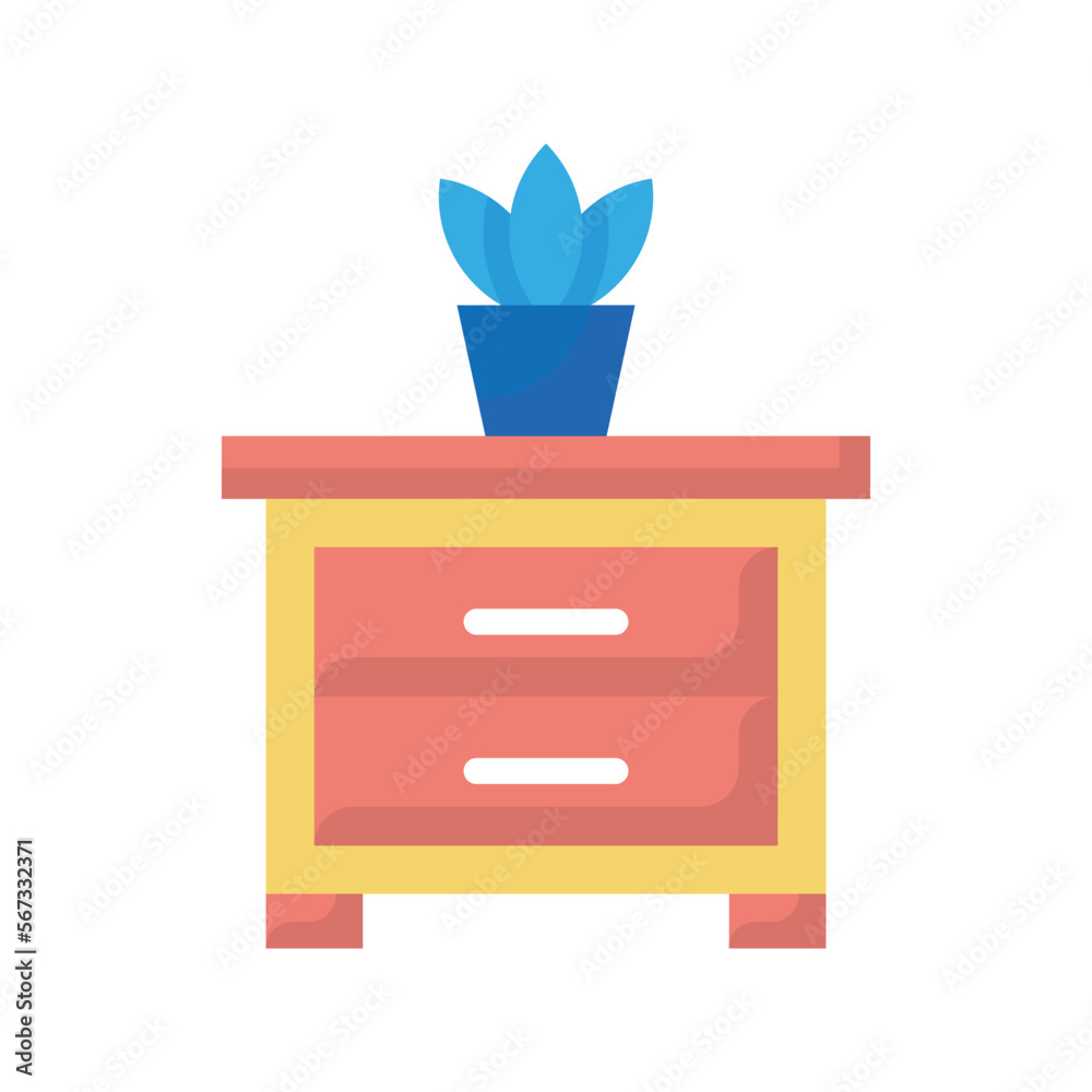 Chest of Drawers Vector Flat Icon Design illustration. Furniture Symbol on White background EPS 10 File Chest of Drawers Vector Flat Icon Design illustration. Furniture Symbol on White background EPS 10 File
