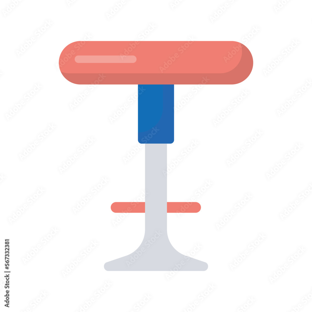 Stool Vector Flat Icon Design illustration. Furniture Symbol on White background EPS 10 File Stool Vector Flat Icon Design illustration. Furniture Symbol on White background EPS 10 File