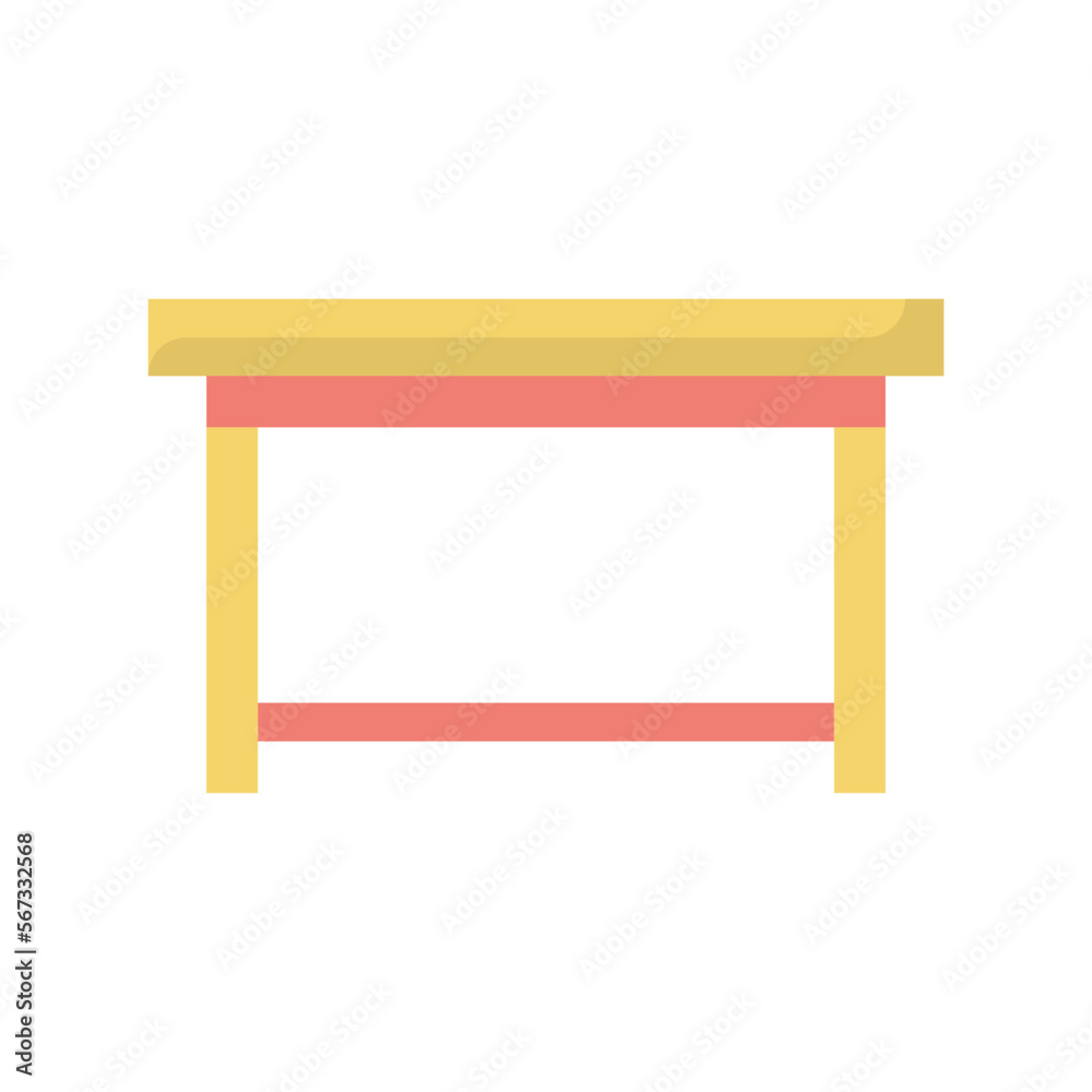 Square Table Vector Flat Icon Design illustration. Furniture Symbol on White background EPS 10 File Square Table Vector Flat Icon Design illustration. Furniture Symbol on White background EPS 10 File