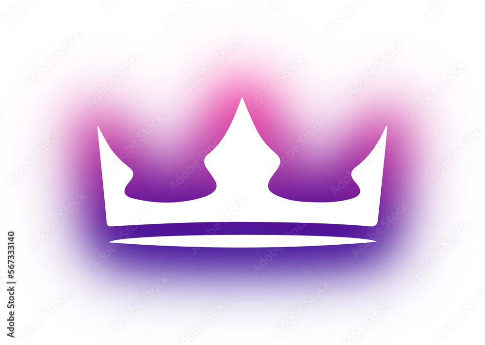 Set of crown neon