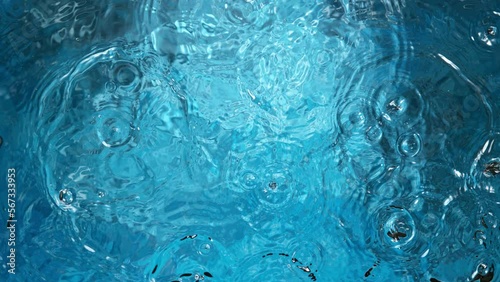 Super Slow Motion Shot of Water Surface at 1000fps.