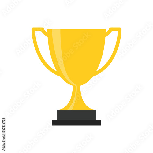 trophy icon vector design template simple and modern