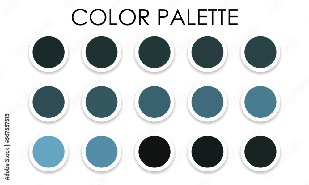 Sample color combinations. Color palette. Vector illustration