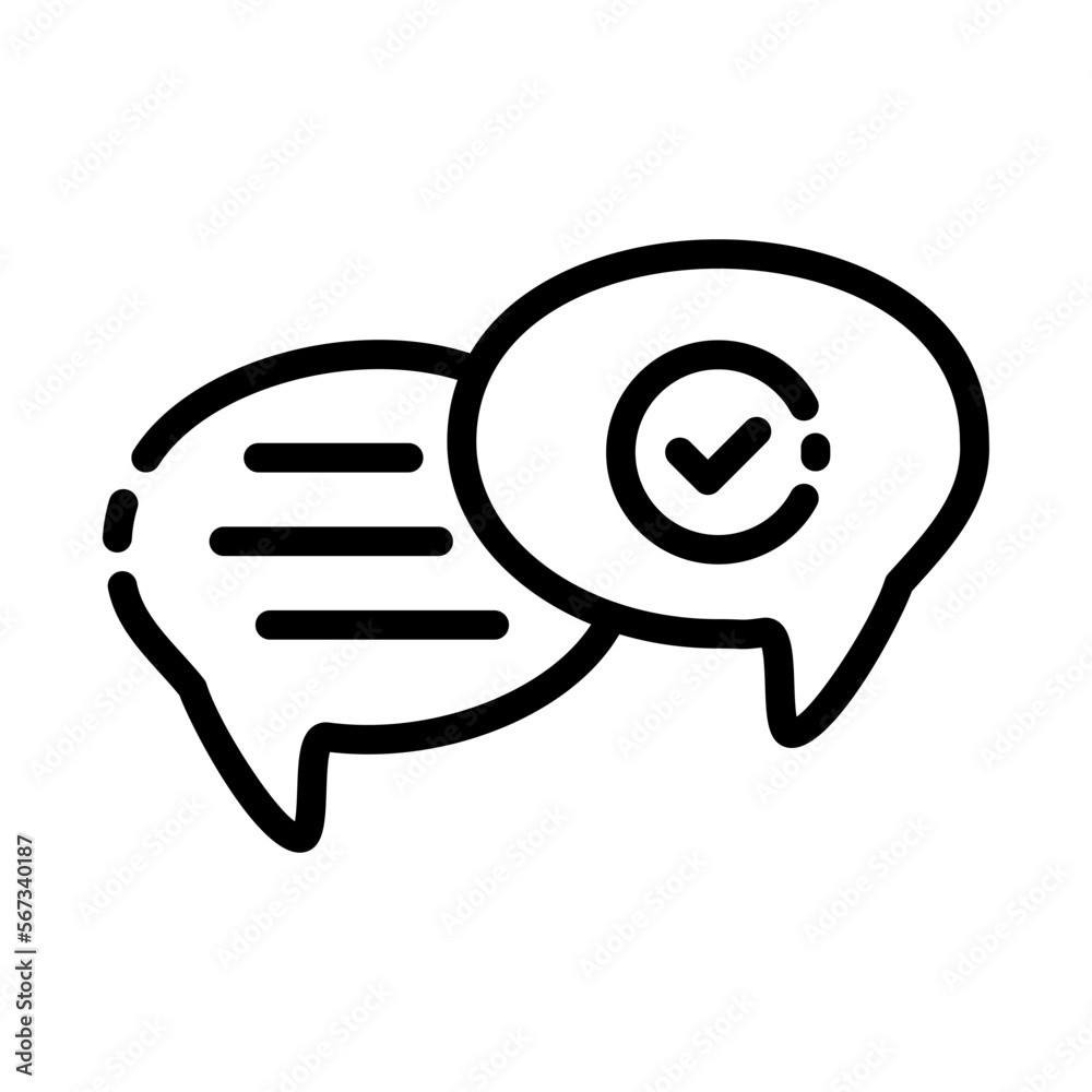 Speech bubble line icon. Smartphone, correspondence, chat, social networks, e-mail, conversation, friends, electronics, call center, consultation, help. Communication concept. Vector black line icon Speech bubble line icon. Smartphone, correspondence, chat, social networks, e-mail, conversation, friends, electronics, call center, consultation, help. Communication concept. Vector black line icon