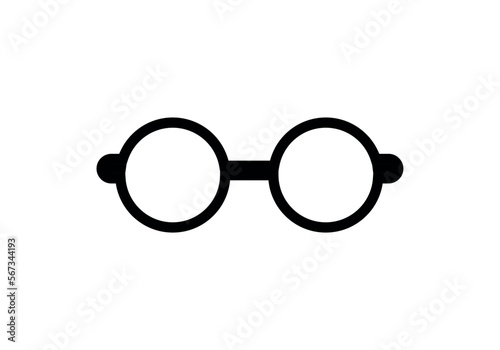 Glasses icon vector trendy design template ilustrasion. Vector glasses isolated on white background.