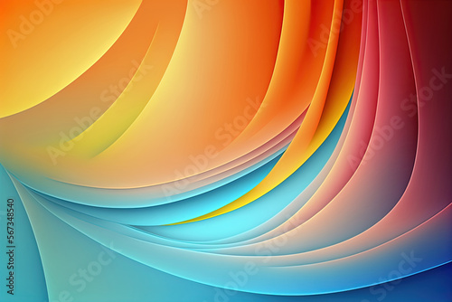 Abstract background illustration, pastel curves
