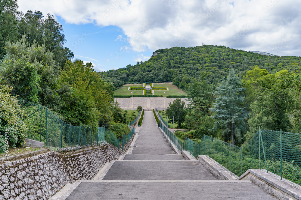 Place of commemoration. Cemetery near the Italian Monte Cassino where Polish soldiers are buried. Place of commemoration. Cemetery near the Italian Monte Cassino where Polish soldiers are buried.