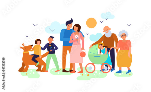 Family Seasons Spring Composition