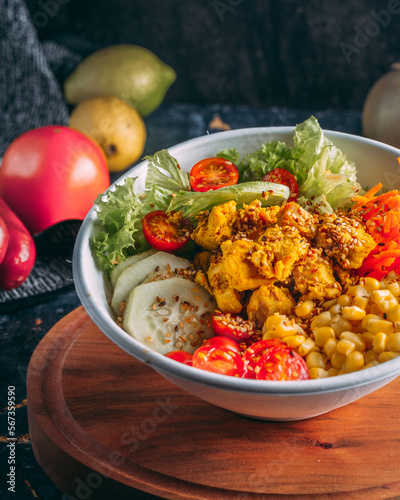 chicken with vegetables