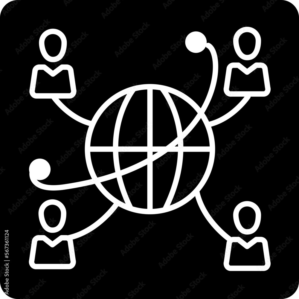 solid Global Communication design vector icon solid Global Communication design vector icon