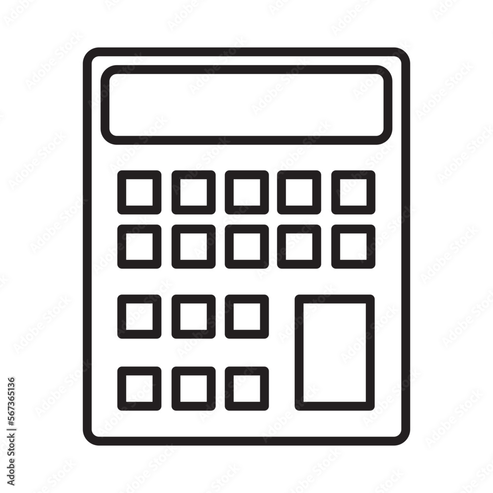 CALCULATOR design vector icon CALCULATOR design vector icon