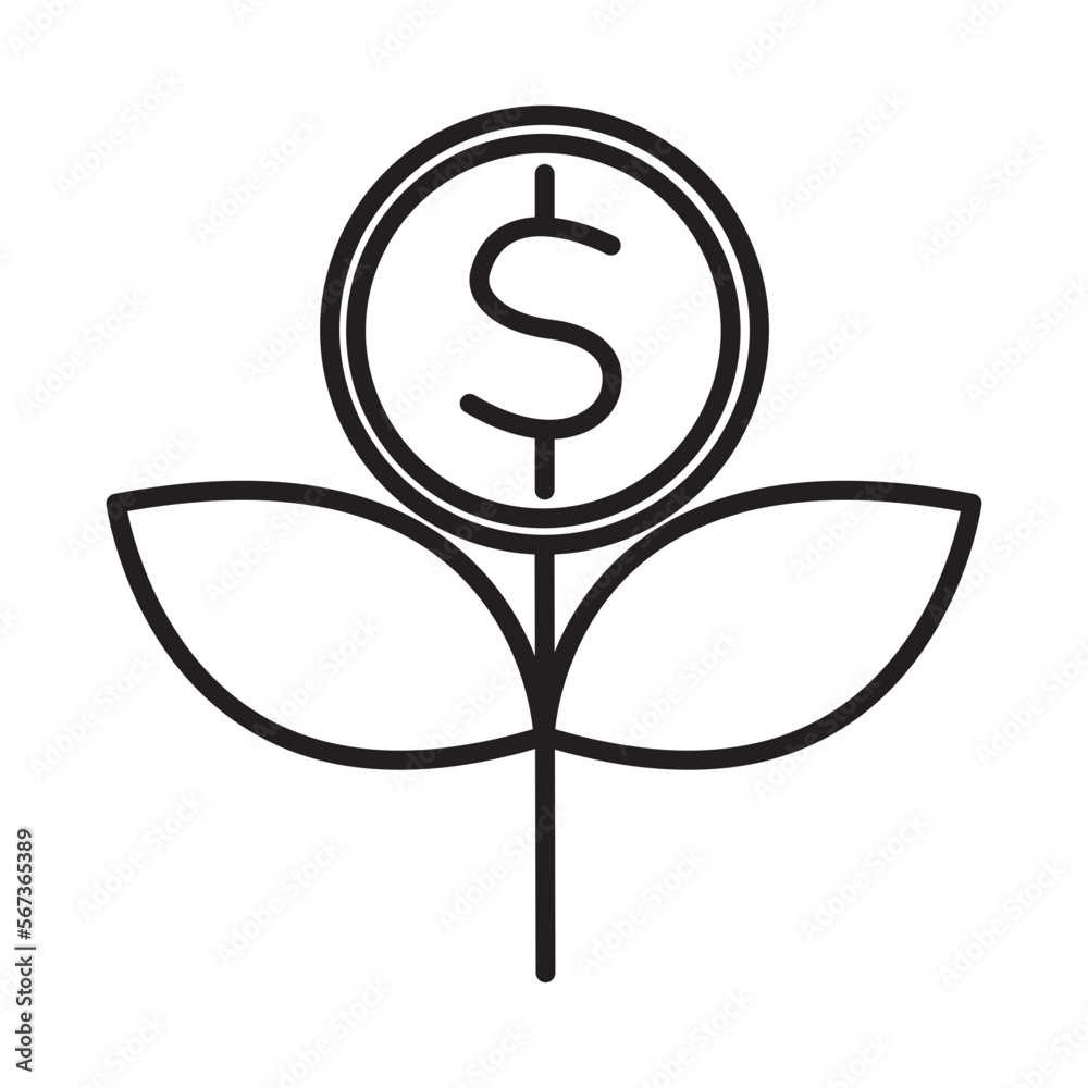 GROWTH design vector icon GROWTH design vector icon