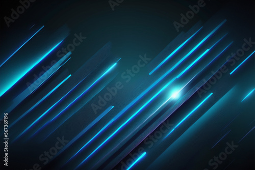 Dark blue abstract neon lights background