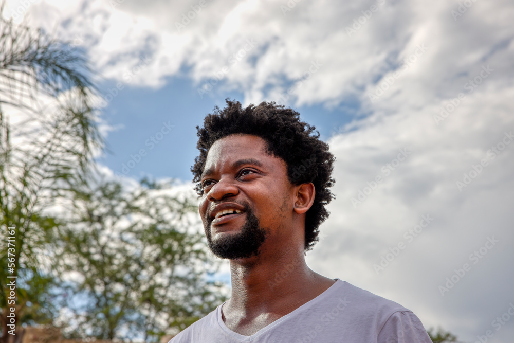 handsome african man with natural hairstyle handsome african man with natural hairstyle