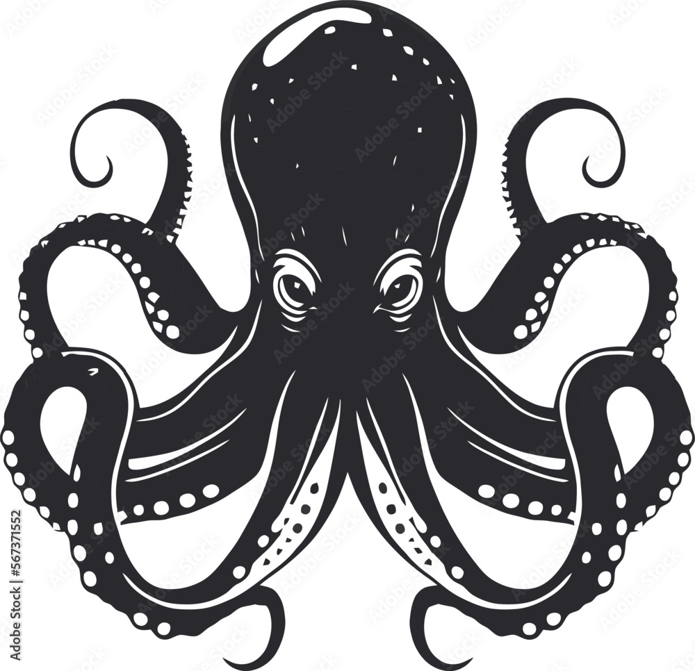 Kraken with title stock vector. Illustration of mythical - 49866645