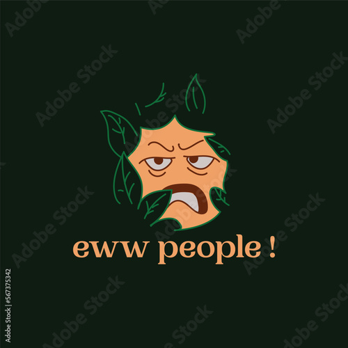 eww people. t-shirt design vector art
