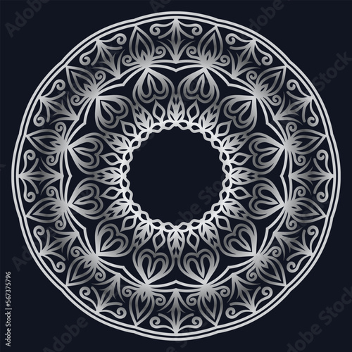 Decorative elements luxury ornament pattern gradient mandala design