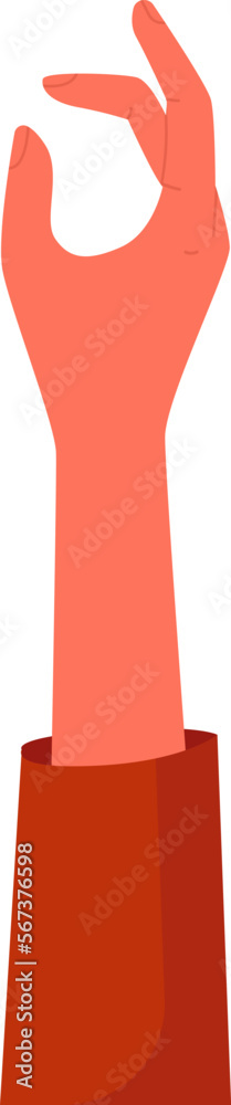 Hand holding things flat icon Showing elements Hand holding things flat icon Showing elements