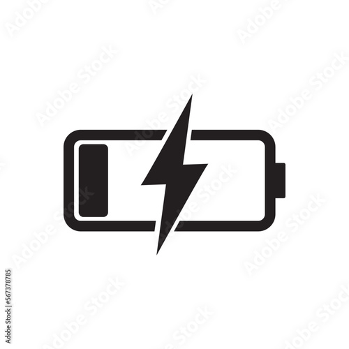 battery charger icon vector logo symbol