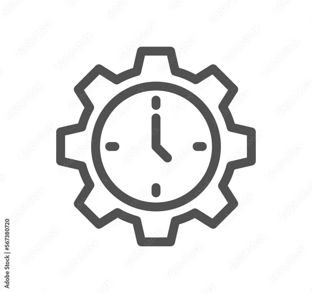 Time related icon outline and linear vector. Time related icon outline and linear vector.