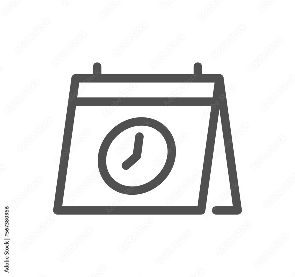 Time related icon outline and linear vector. Time related icon outline and linear vector.