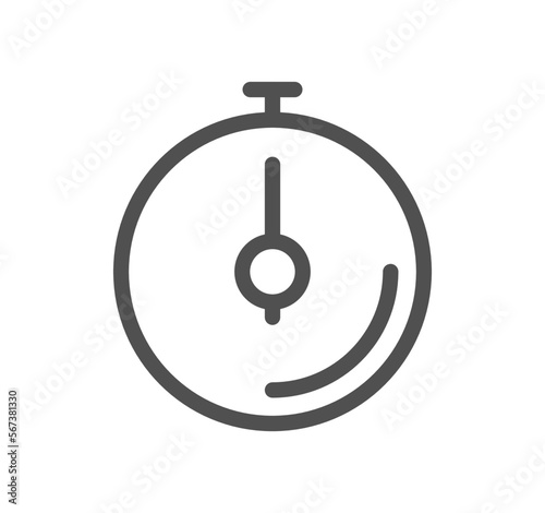 Time related icon outline and linear vector.