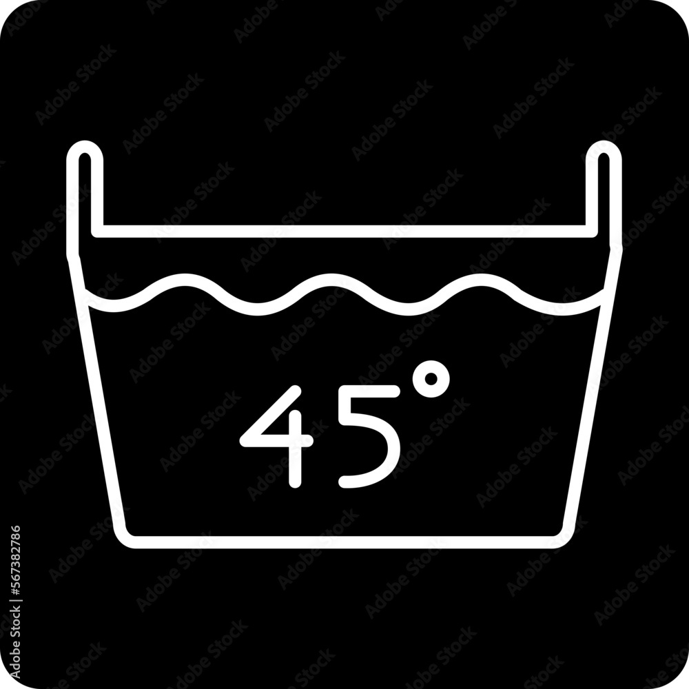 Obraz premium solid WARM WATER design vector icon