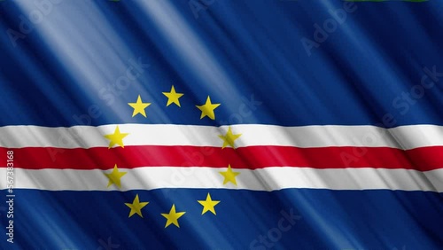 Wallpaper Mural official waving flag of cape verde, independence day concept, 4K Torontodigital.ca